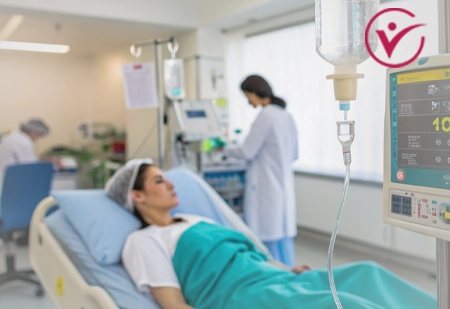 Пациент получает капельницу